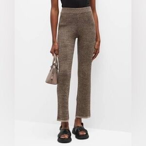 Rails Jules Women Ribbed Flare Pants Brown High Rise Size XS